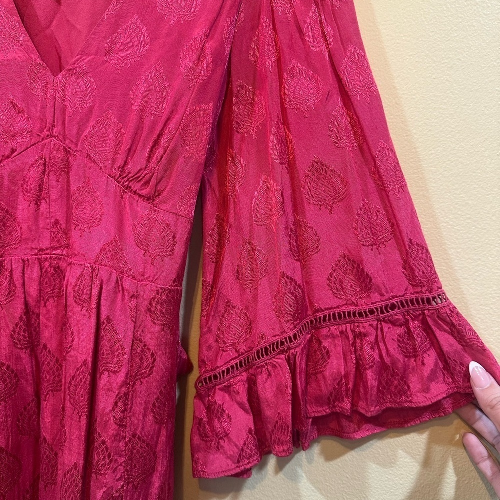 Maeve x Anthropologie Christine Belted Mini Dress Size 0 - Picture 8 of 11